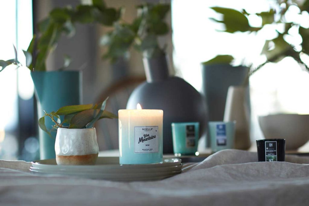Feng-Shui-Elements-Living-Spaces- candles, plants and vases